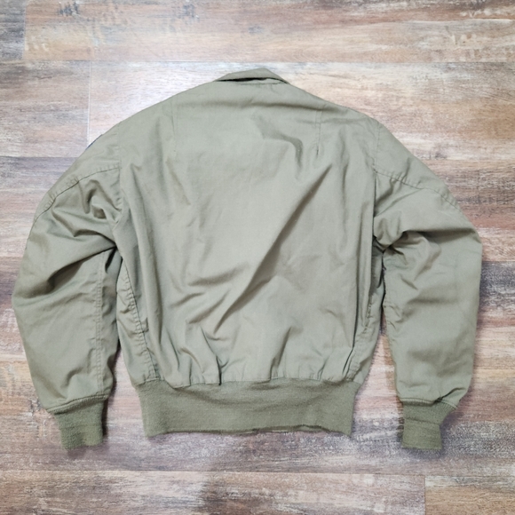 VINTAGE USA Lightweight Flyers Flight Jacket SZ M R (Expandable Wrist & Waist) - Picture 6 of 8